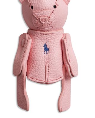 Polo Bear Leather Bag Charm  