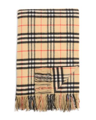 Burberry Check Wool & Cashmere Blanket - Exclusive