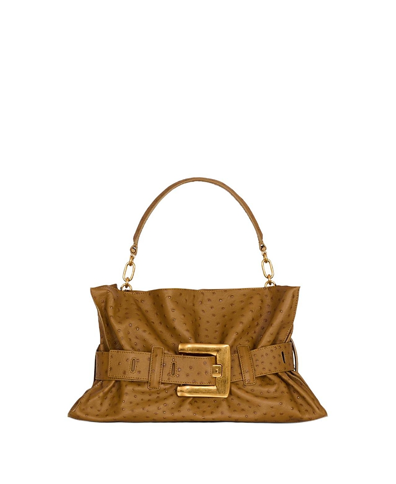 Balmain Medium Anthem Bag in Embossed Calfskin