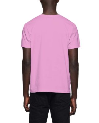 Slim Fit Short Sleeve Half Logo Tee