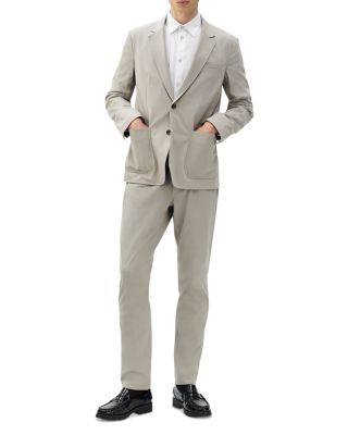 Athletic Fit 3 Tech Stretch Herringbone Pants in Gray