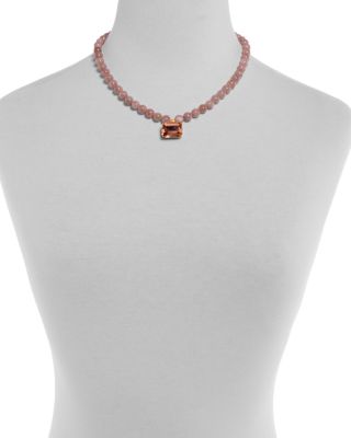 Sidonie Crystal Gemstone Beaded Pendant Necklace, 17.5" 