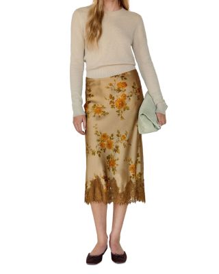 Carolina Silk Midi Skirt
