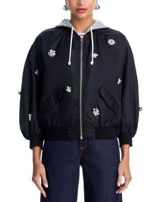 Hooded Embellished Jacket