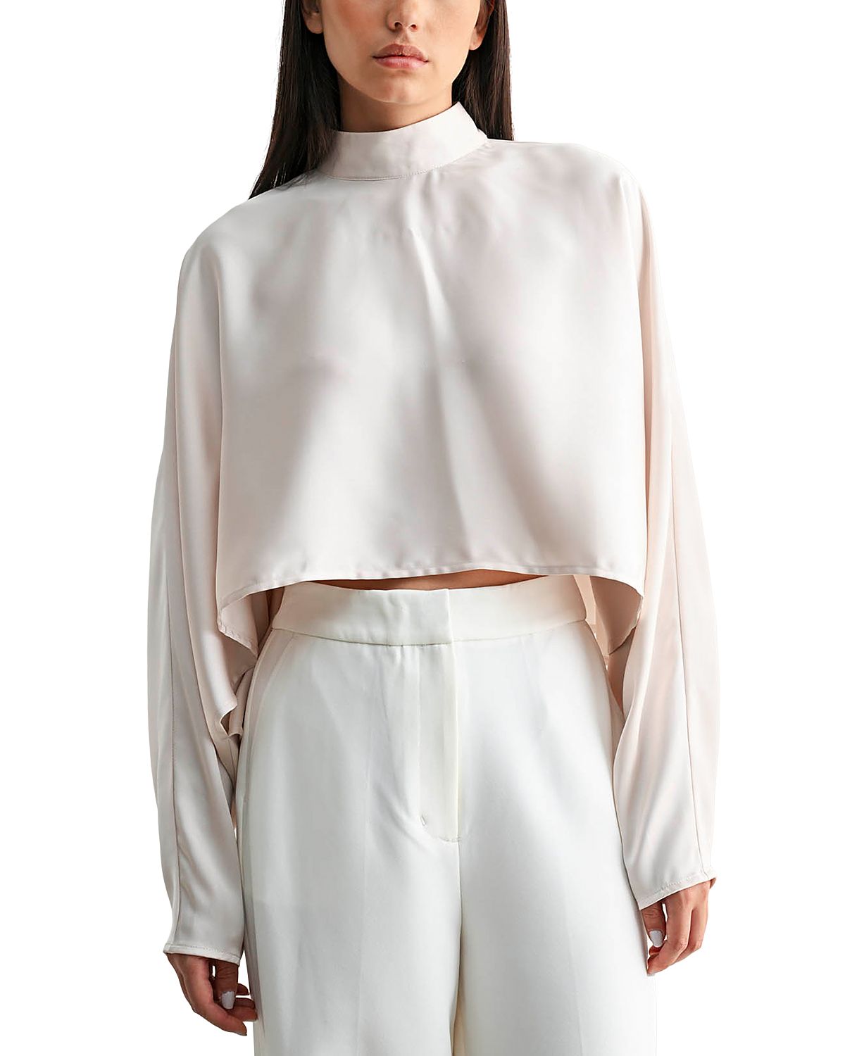 Mable Mock Neck Caftan Top