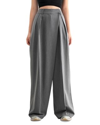 Mid Rise Wrap Pants