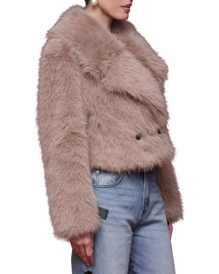 Cropped Faux Fur Coat