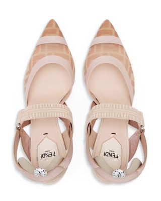 Women's Colibrì Leather & Mesh High Heel Slingbacks Pumps