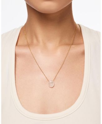  Mini Clear Quartz Pebble Necklace