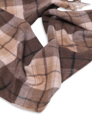 Emy Check Wool & Cashmere Scarf