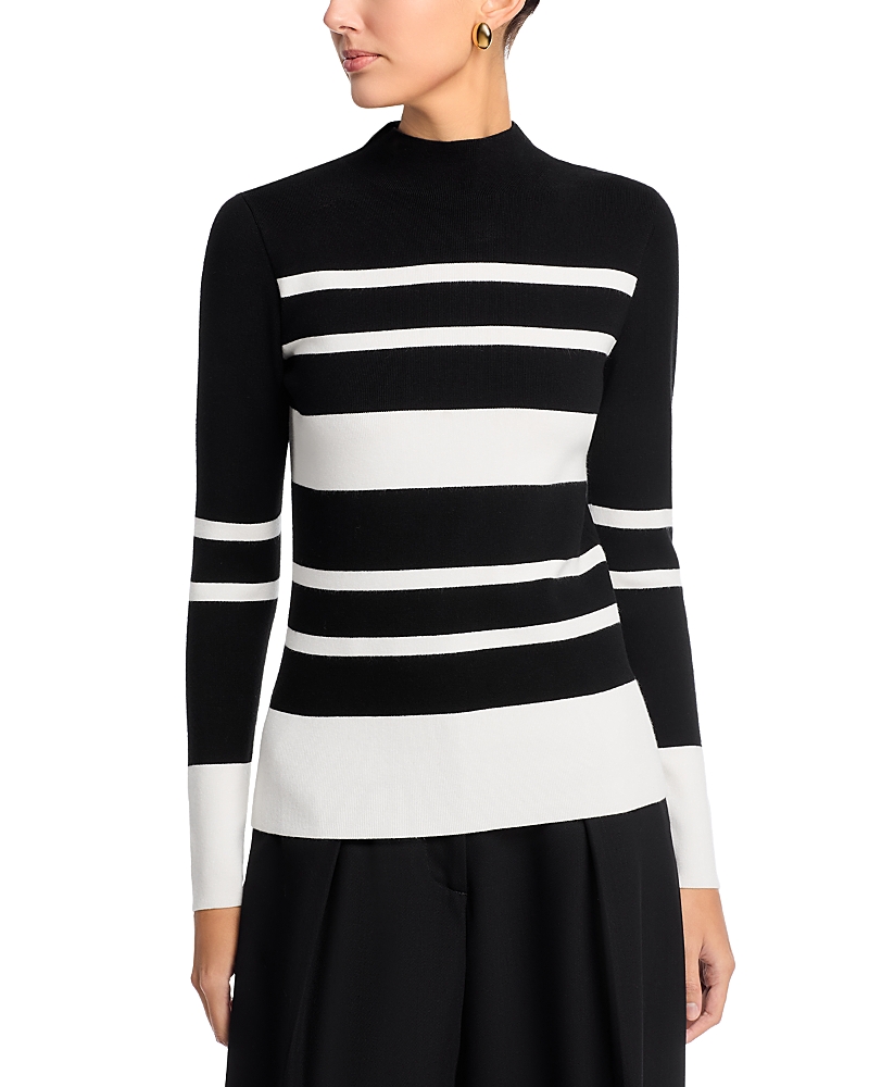 Elie Tahari The Clio Sweater In Black