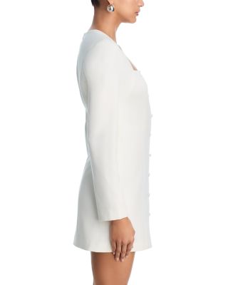 Whisper Square Neck Long Sleeve Mini Dress