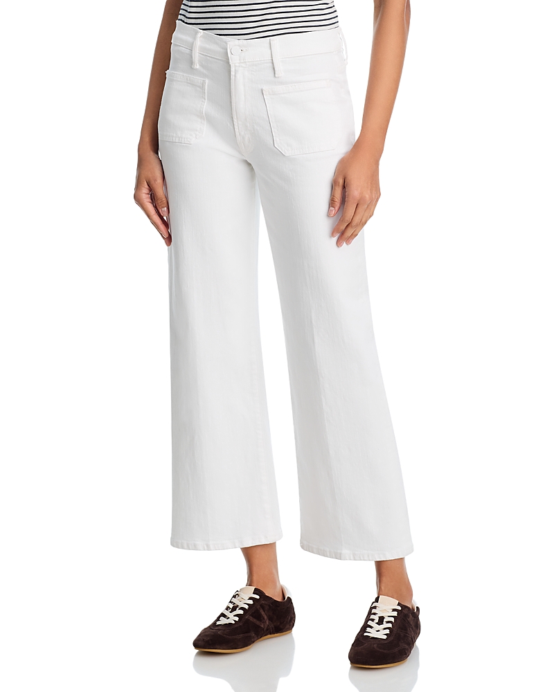 Mother Maven High Rise Ankle Wide Leg Jeans in Totally In