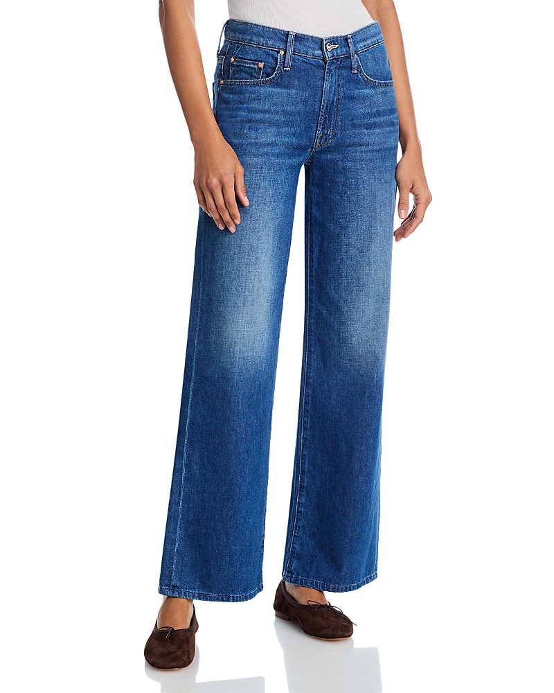 Mother The Mid Rise Maven Skimp Wide Jeans in Big Tipper