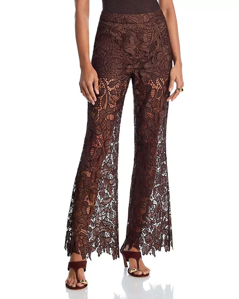 Aqua Lace Flare Pants - Exclusive