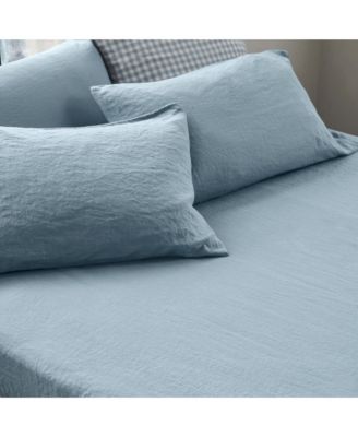 Linen Blend Fitted Sheet, Full