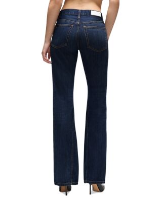 Twisted Mid Rise Bootcut Jeans in Dark Lady Blue