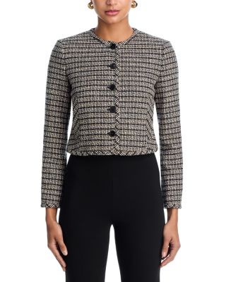 Woven Tweed Cardigan Jacket