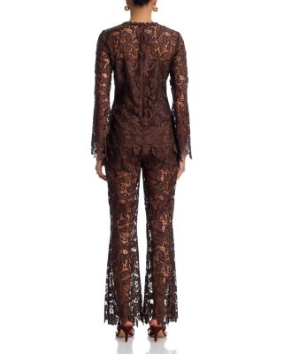 Lace Long Sleeved Tunic Top - Exclusive