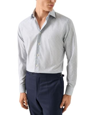 Contemporary Fit Floral Twill Shirt