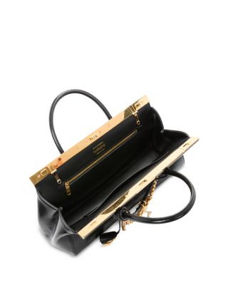 Leather Top Handle Bag