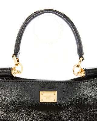 Leather Top Handle Bag