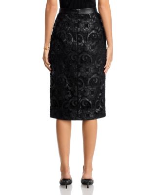 Vivienne Faux Wrap Lace Skirt
