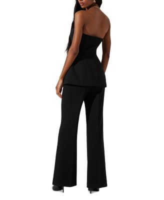 Milani Strapless Slim Fit Button Front Top