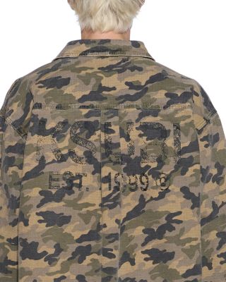 Vulture Camo Long Sleeve Button Front Shirt