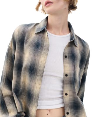 Marin Cropped Plaid Shirt