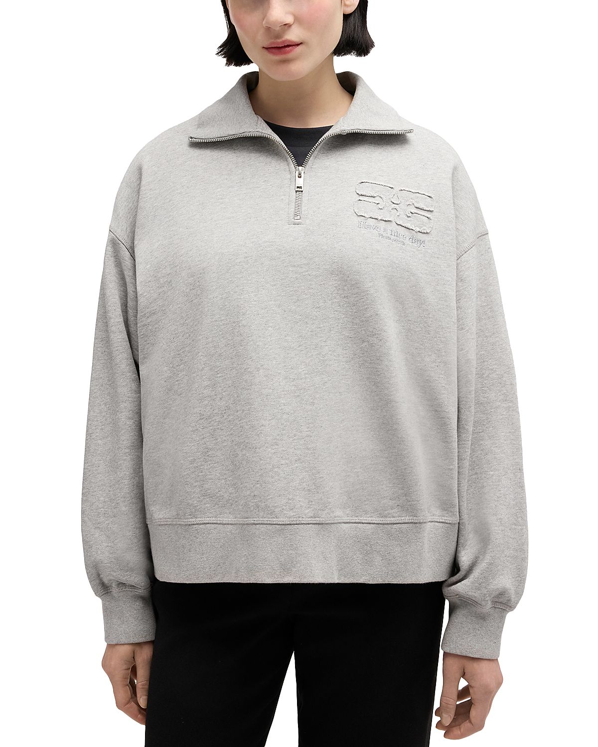 Ganni Isoli Half Zip Sweatshirt