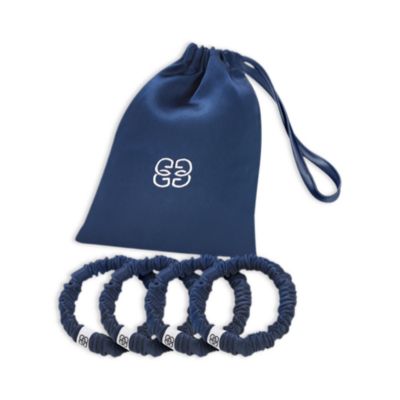 Silk Scrunchies, Set of 4