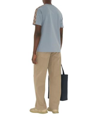 Check Trim Cotton T-shirt