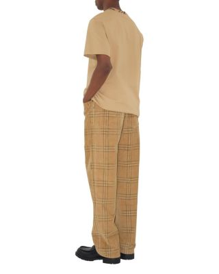 Check Corduroy Trousers