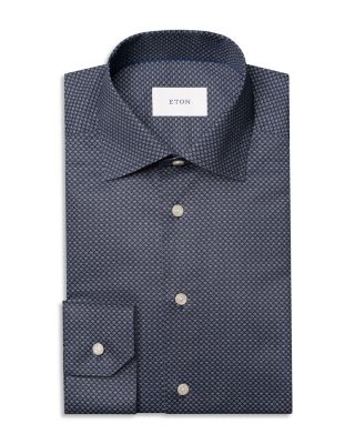 Slim Fit Button Front Twill Shirt