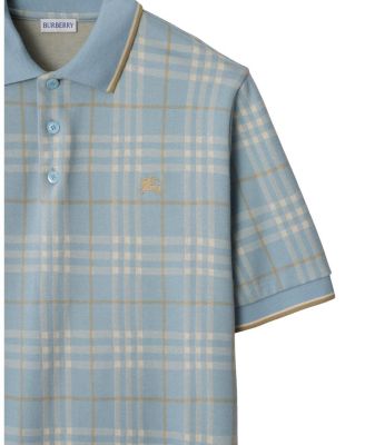 Check Cotton Polo Shirt