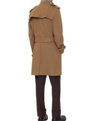 Mid-length Cashmere Trench Coat