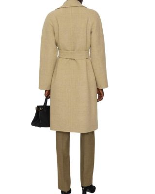 Reversible Wool Wrap Coat