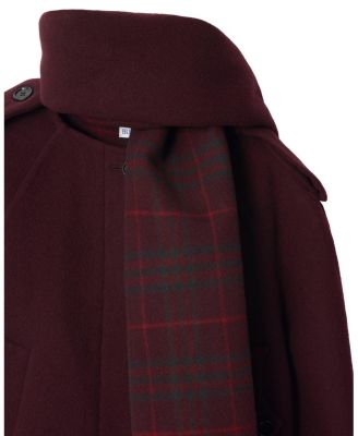 Detachable Scarf Wool Jacket