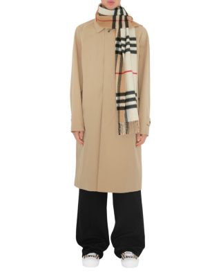  Contrast Check Cashmere Scarf