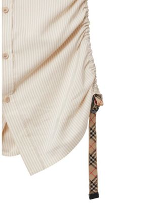 Slim Fit Striped Silk Shirt