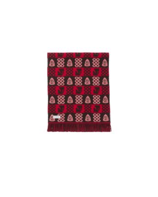  Chess Fair Isle Wool Scarf