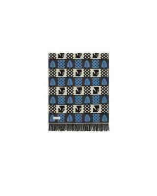  Chess Fair Isle Wool Scarf