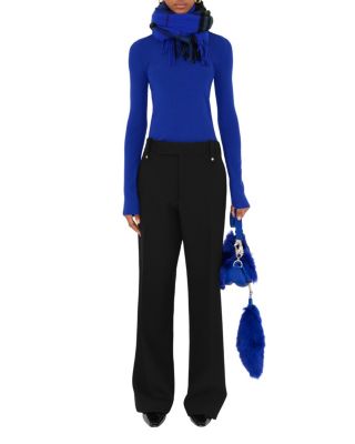 Wide Check Cashmere Scarf