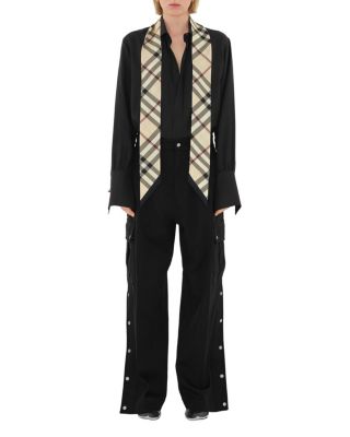 Skinny Check Silk Scarf