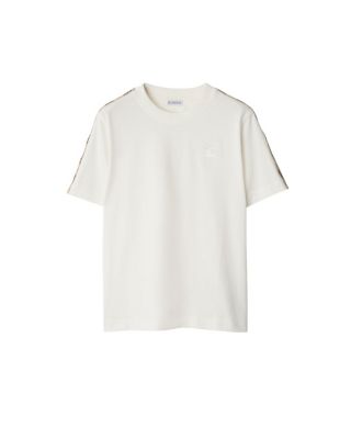 Check Trim Cotton T-shirt