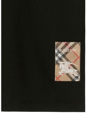 Check Label Cotton T-shirt