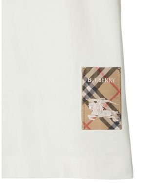 Check Label Cotton T-shirt