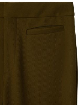 Nylon Wool Blend Tailored Trousers