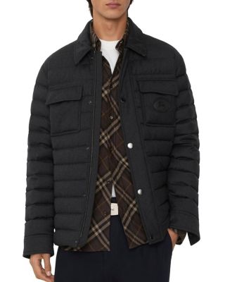 Wool Flannel Padded Overshirt